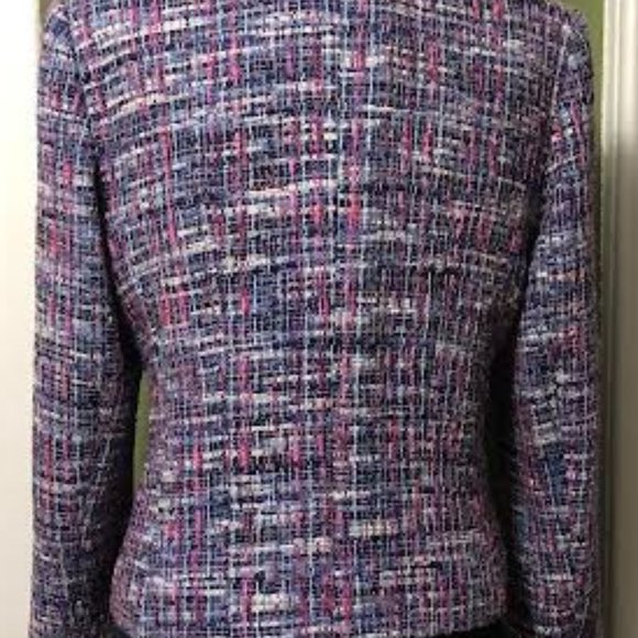 multicolor tweed blazer size 12 LAFAYETTE 148 NEW YORK - Picture 9 of 10